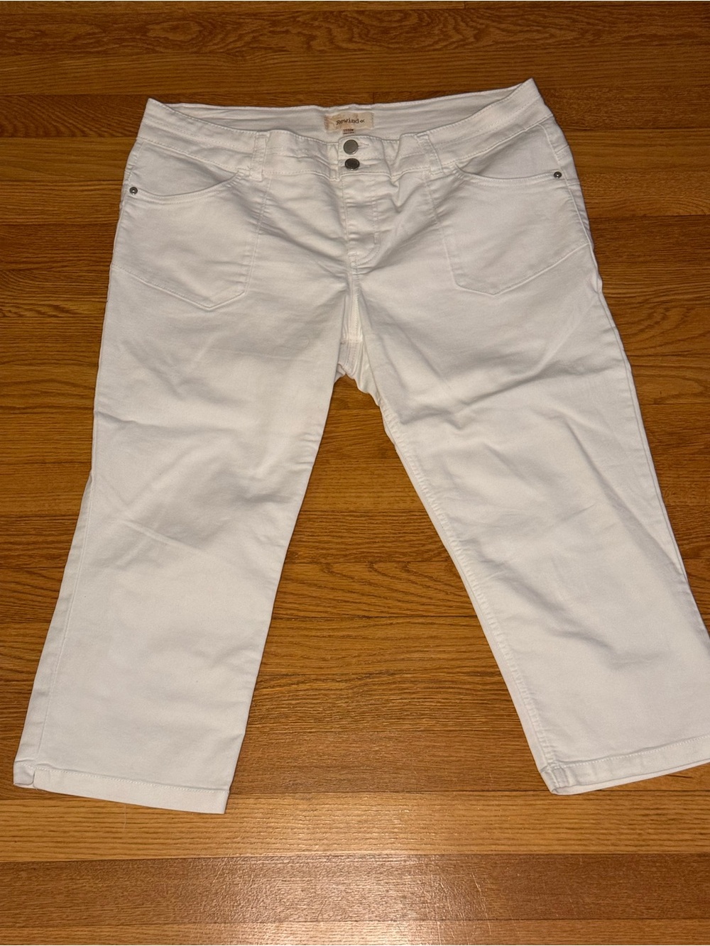 Rewind Junior White Capris
